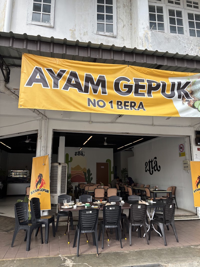 Ayam Gepuk Atta Cafe, Bera, Pahang, (Best Ayam Gepuk in Bera)